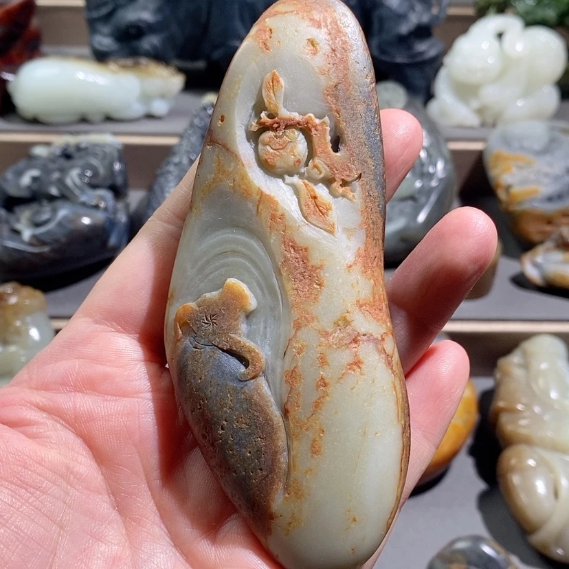 【闪购商品】和田玉未镶嵌把件老**了定制