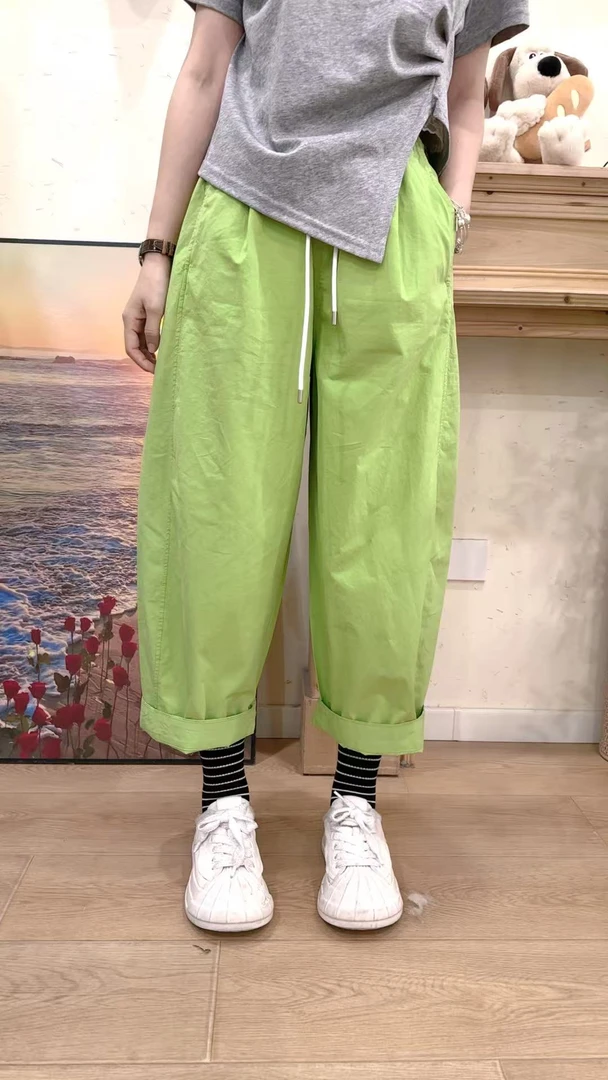 【果汁汽水】洋气女装时尚百搭夏季薄款减龄休闲裤介意瑕疵慎拍