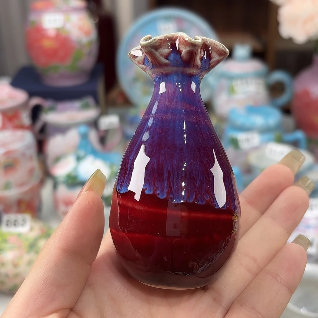 景德镇手绘高温釉下彩陶瓷茶具