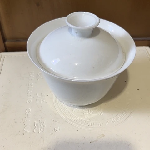 陶瓷大球泥盖碗一套糖啊