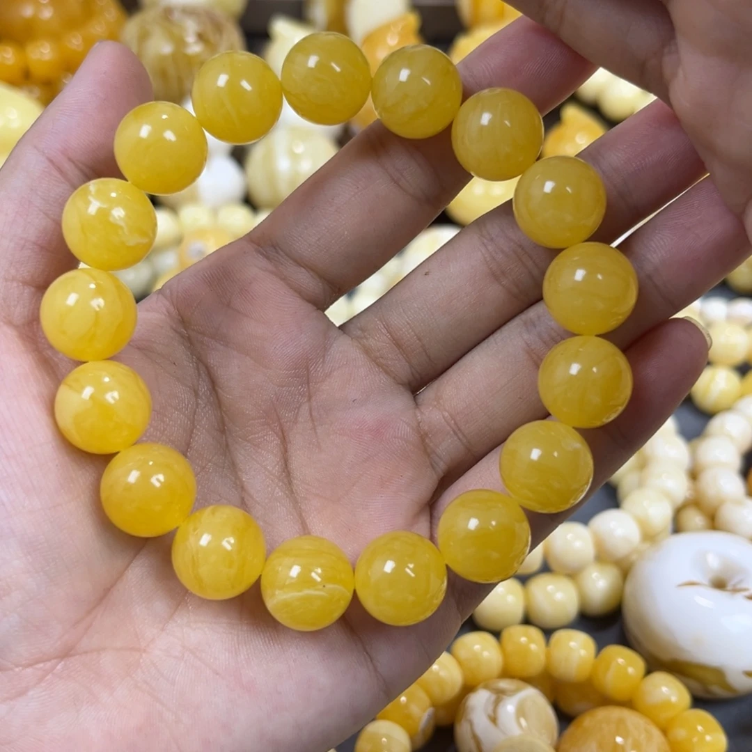手串琥珀未镶嵌同料13.2mm