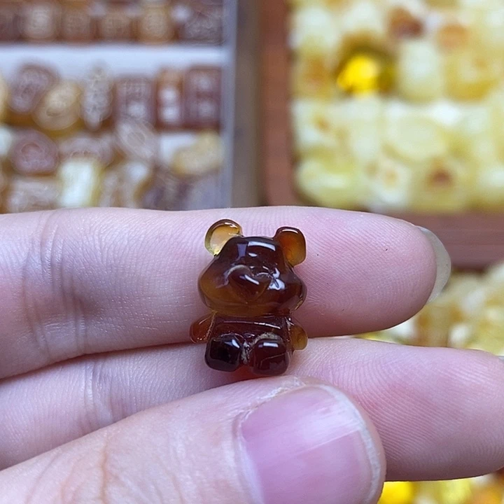 吊坠橄榄核小熊熊