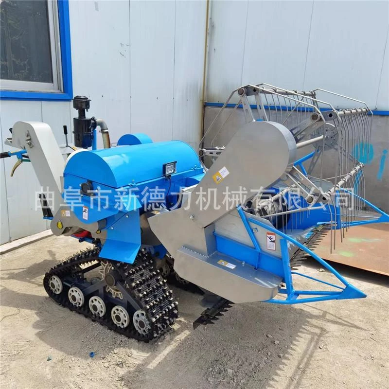 德国精工小型联合收割机家用水稻小麦履带式水旱两用农用大型全自