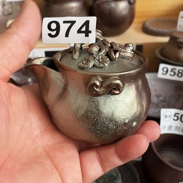 茶杯紫砂冰*柴烧纯手工974