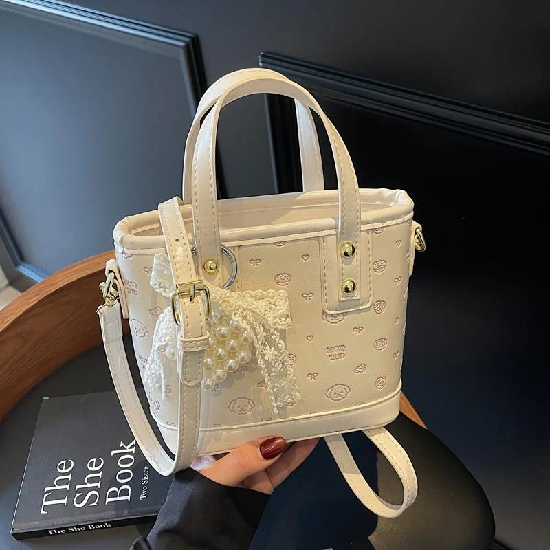 韩版小众手提包包女式2025新款春夏简约单肩水桶包时尚洋气斜挎包