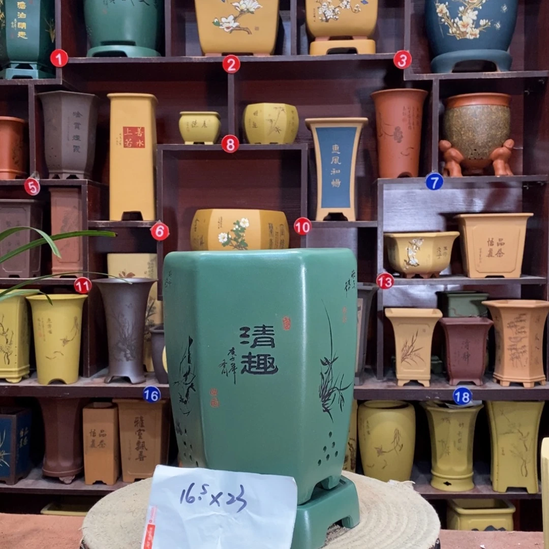 紫砂花盆紫砂花盆