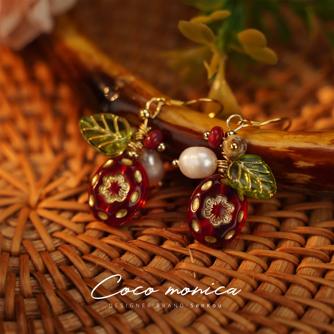 【小霞珍珠】乌梅时尚轻奢气质天然淡水珍珠耳钉小众 WE809