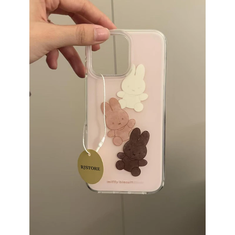 米菲兔曲奇适用iPhone1615大孔手机壳华为vivo小米15oppo防摔保护