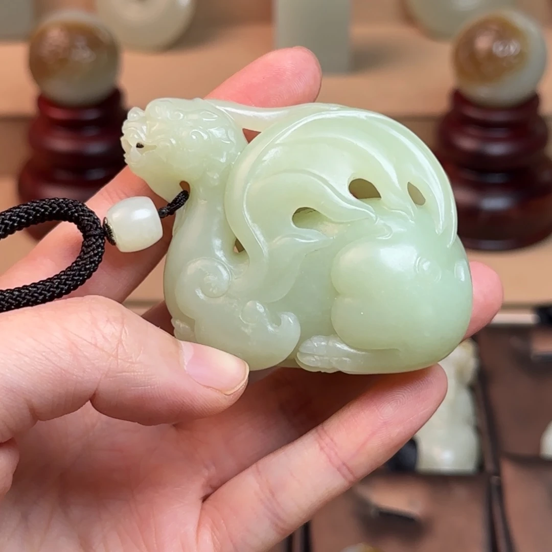 和田玉挂件未镶嵌甪*