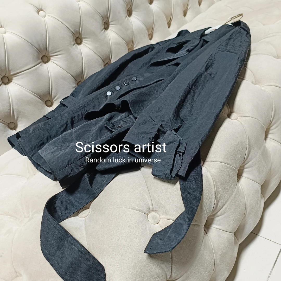 【Scissors artist】高端设计师走秀女装风衣5215