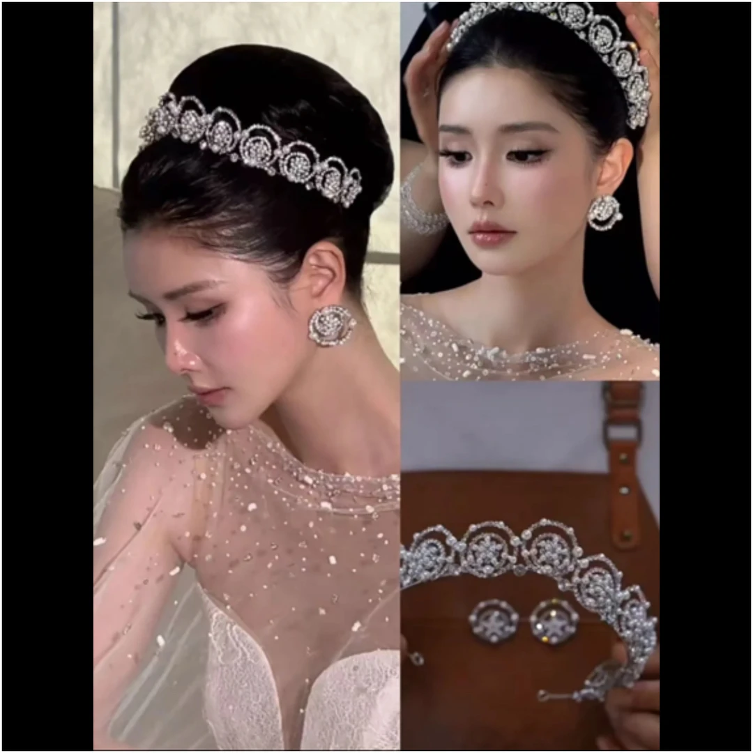 17952  ete新娘婚嫁饰品气质百搭皇冠头饰白纱礼服配饰头冠