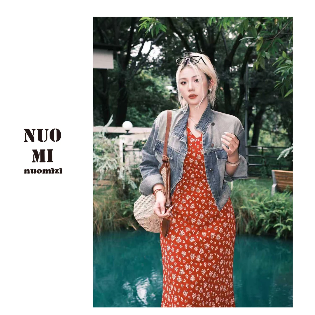 ZOZ糯米子[复古牛仔]美式牛仔外套复古设计感时尚潮流高级感显瘦