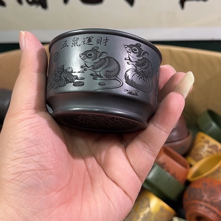 茶杯紫砂全手工紫砂主人杯