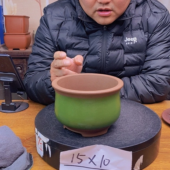 紫砂花盆货号一只K1