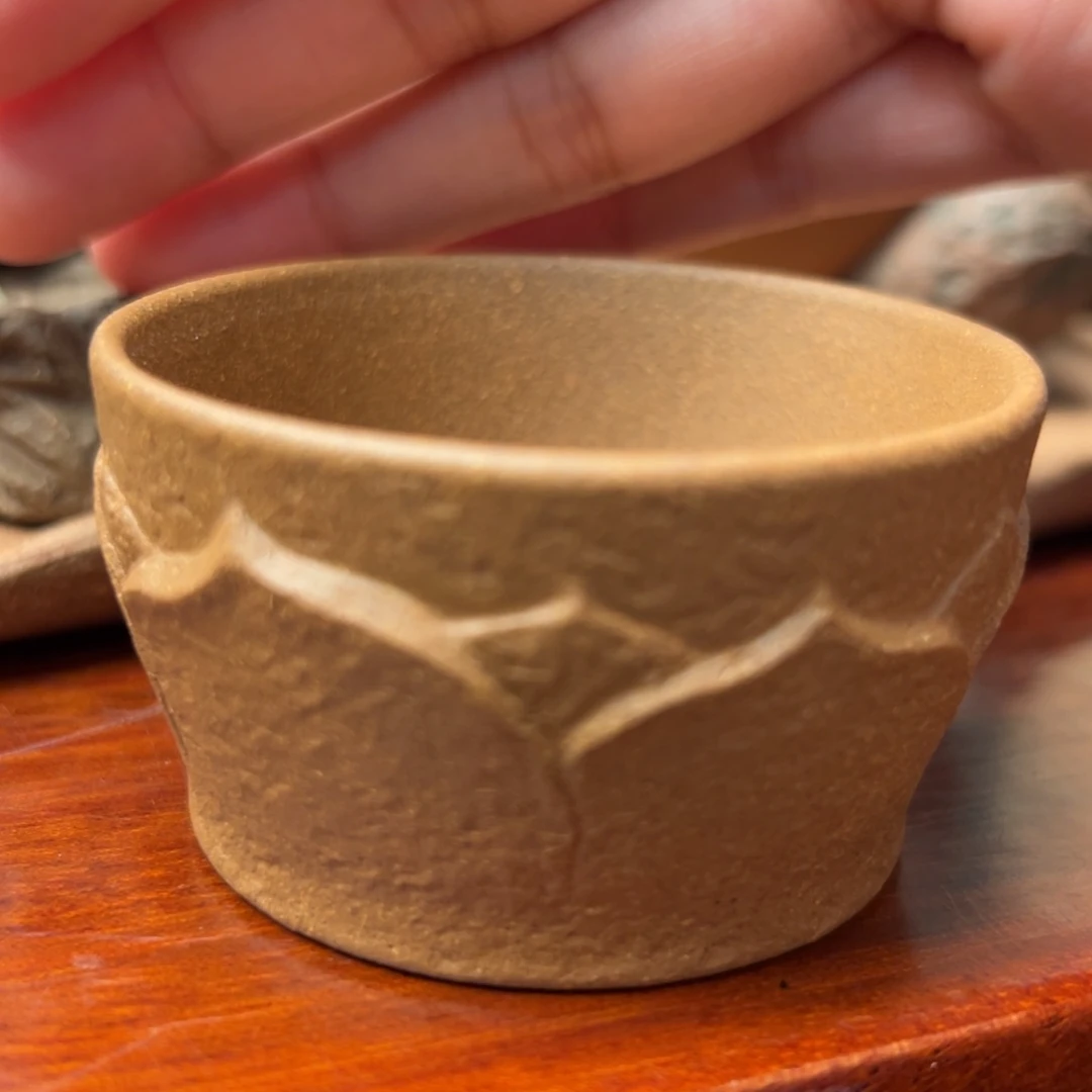 紫砂茶杯段泥杯子紫砂