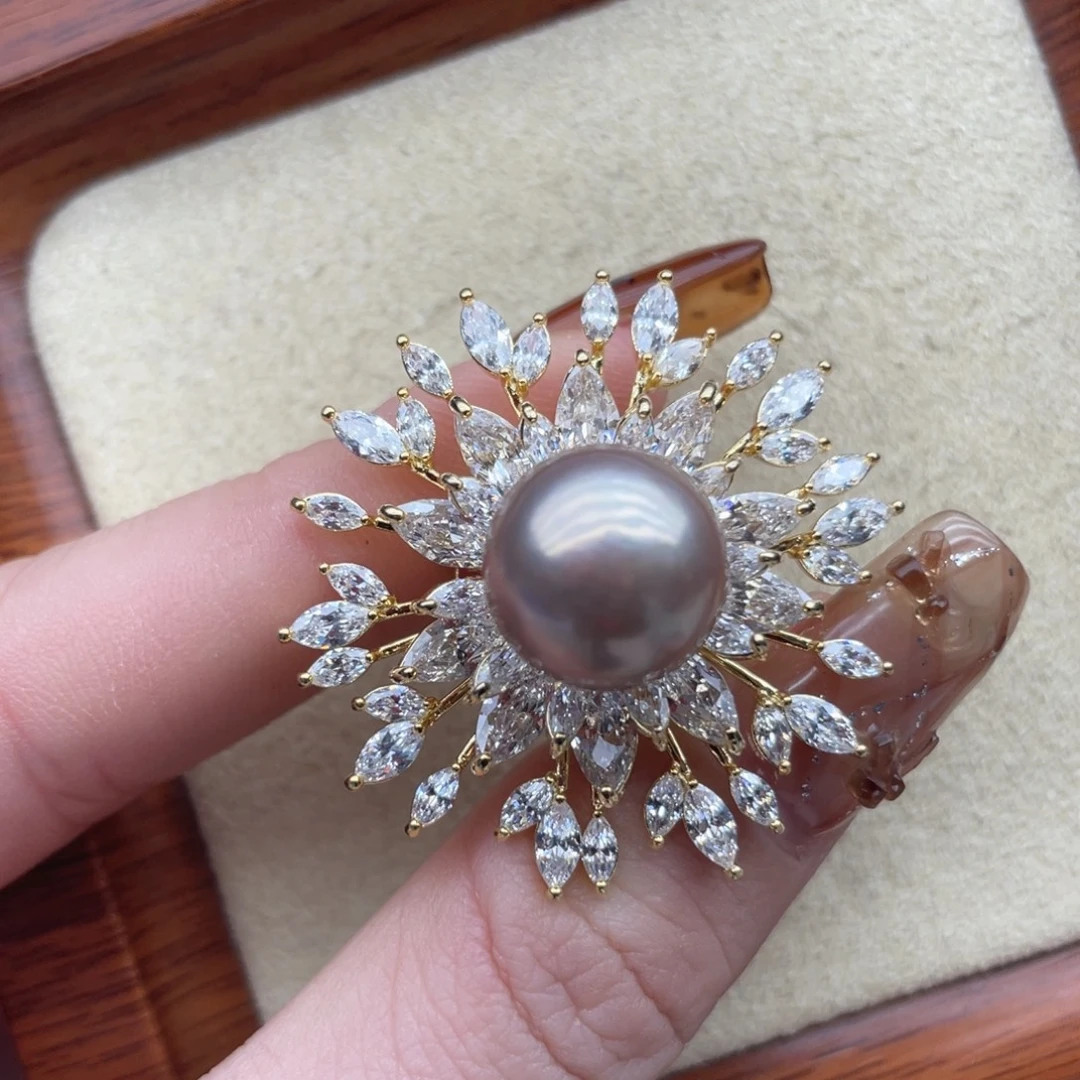 淡水珍珠未镶嵌胸饰R9