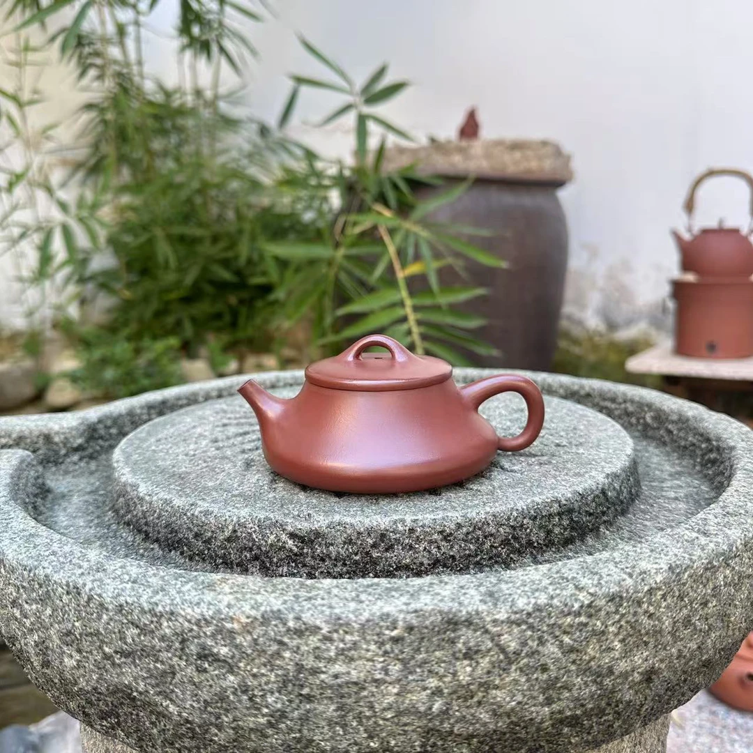 【明贤山坊】超薄胎野瓢 150cc容量 纯料紫泥全手工潮州手拉壶茶壶