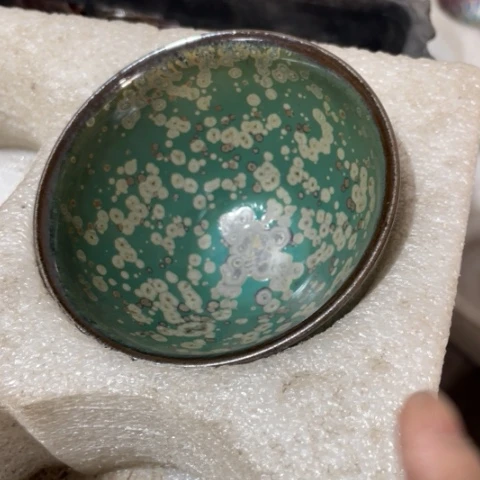 茶盏浍**人建阳建盏微瑕墨梅