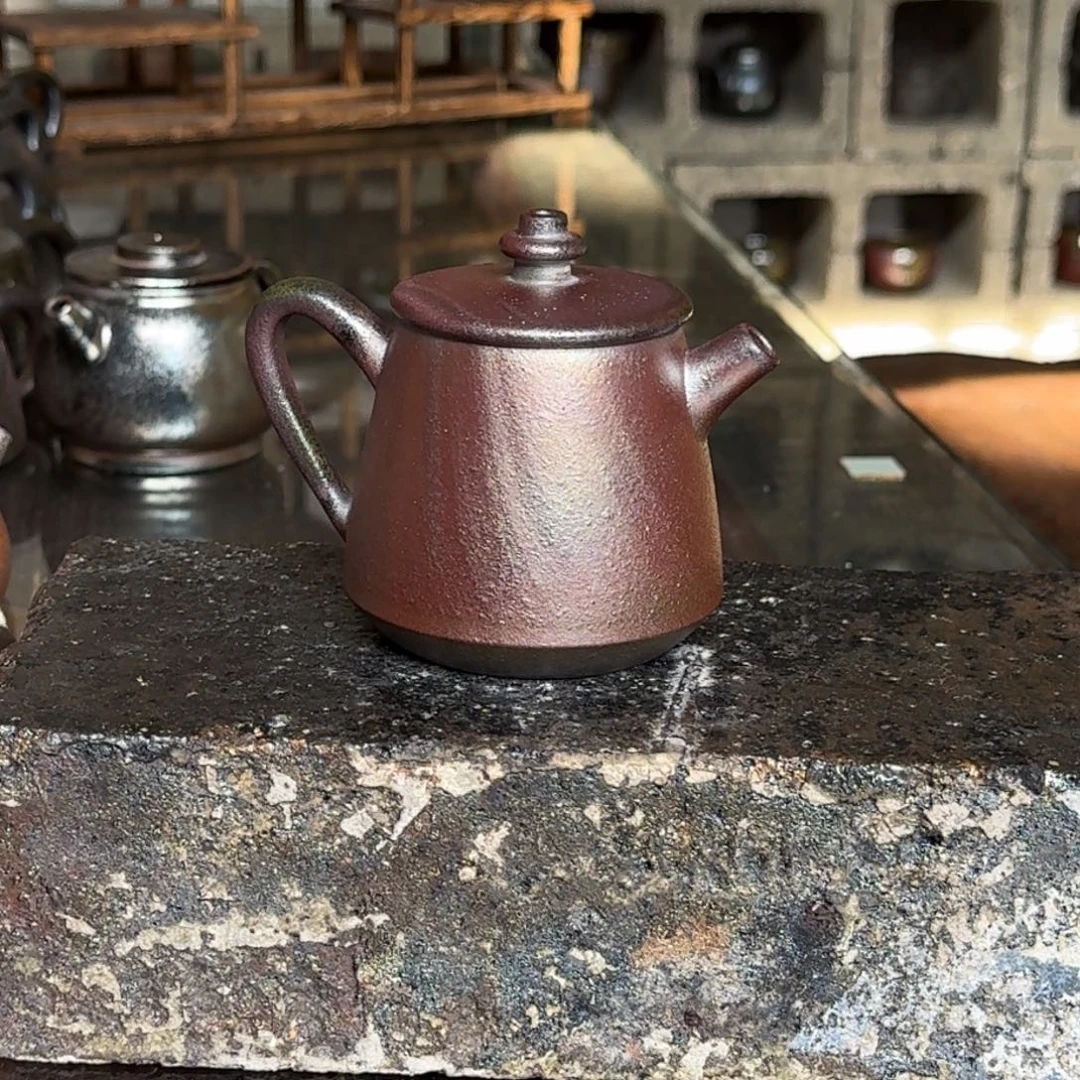 建水紫陶紫泥柴烧茶具