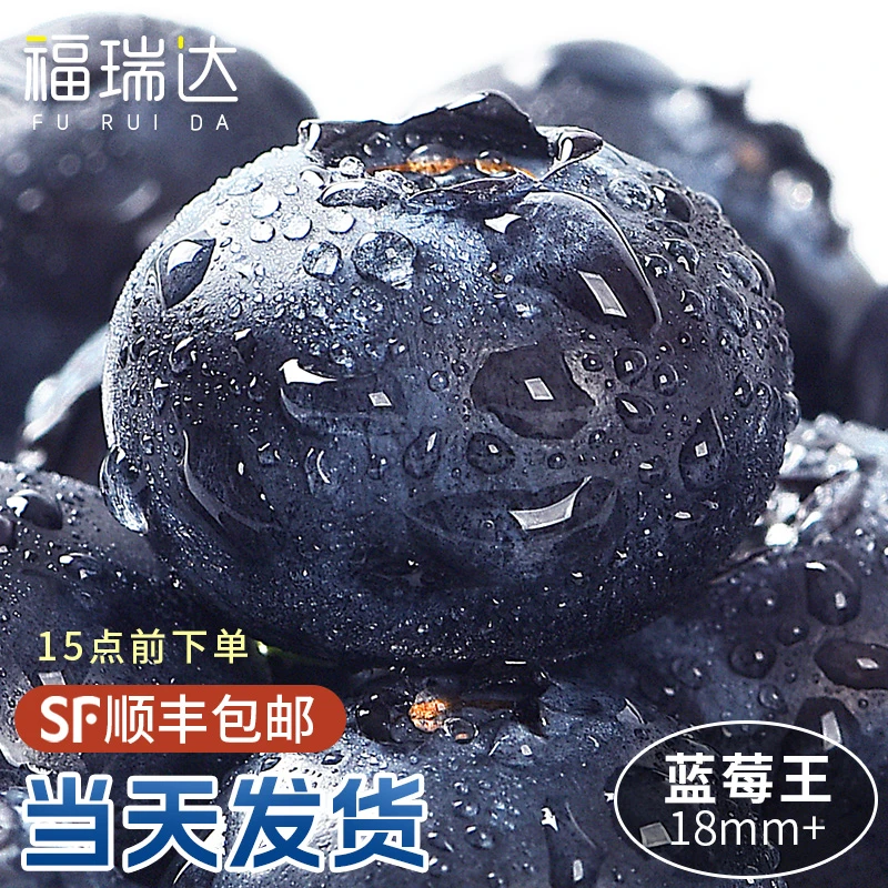 【大颗蓝莓】精品蓝莓鲜果新鲜水果当季大蓝莓怡颗孕妇整箱包邮顺丰