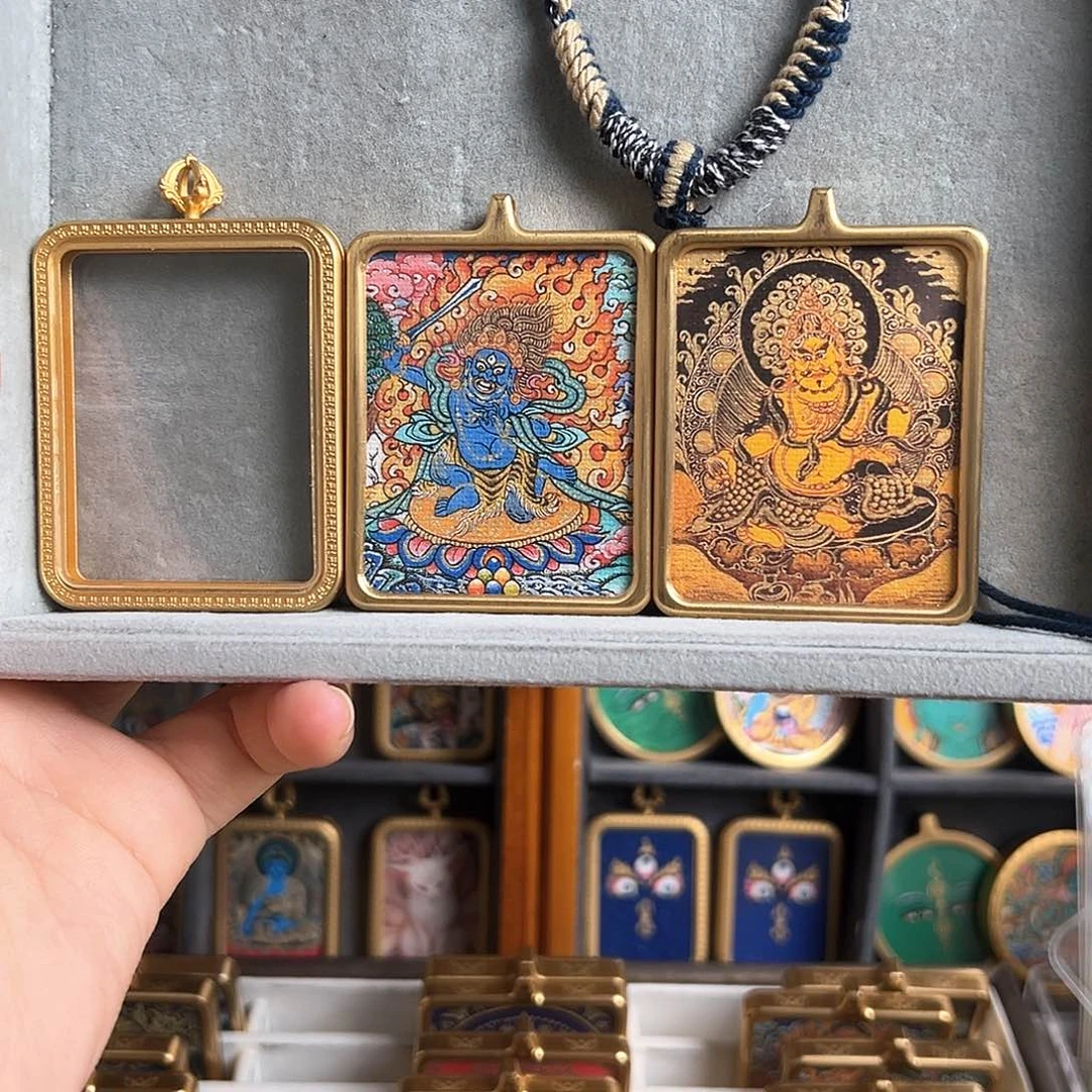 吊坠清***授双面不动➕黄老爷