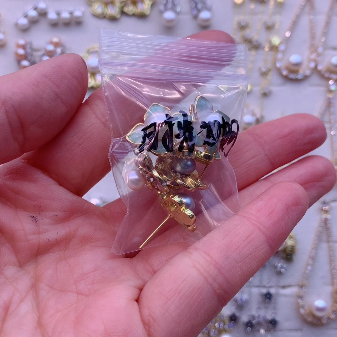 淡水珍珠耳饰合金