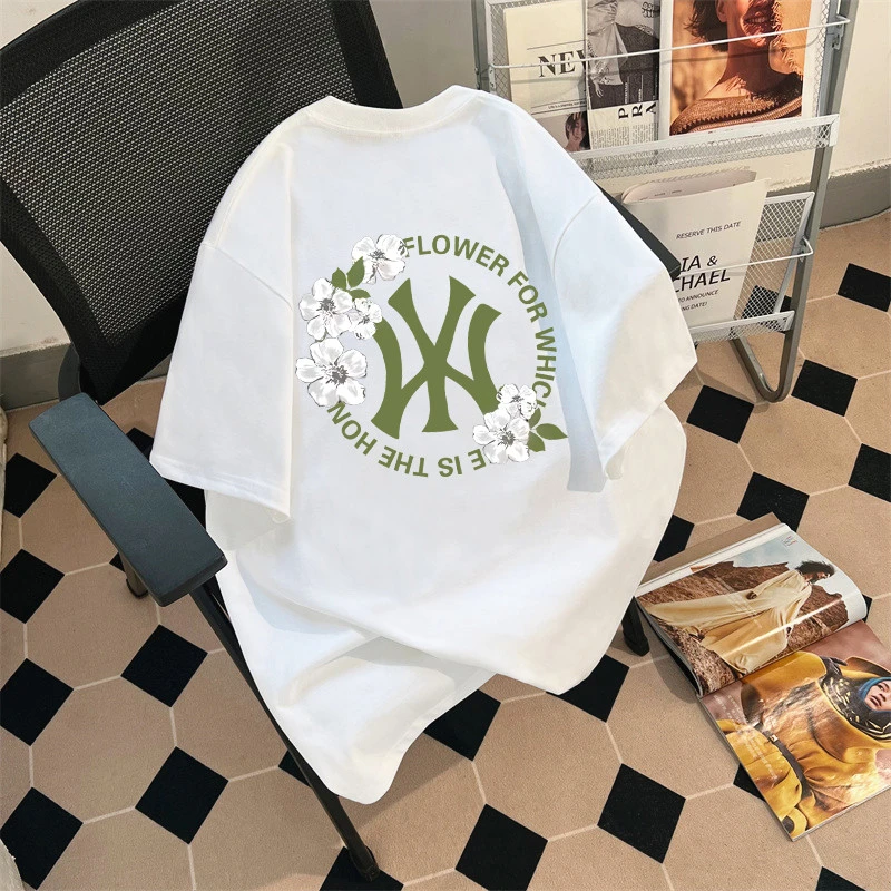 迪柯登短袖夏季男款纯棉2025新款大码宽松半袖男生潮流青少年秀禾