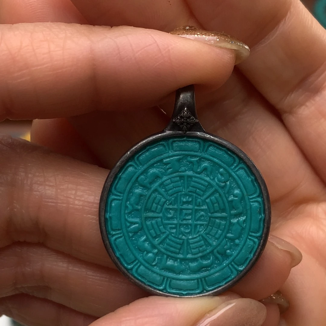 绿松石银S925镶嵌配饰