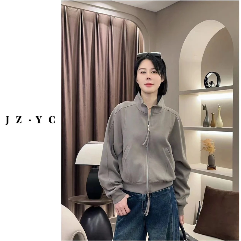 【洁子推荐】2024秋款24978立领双拉链卫衣 外套 JZYC
