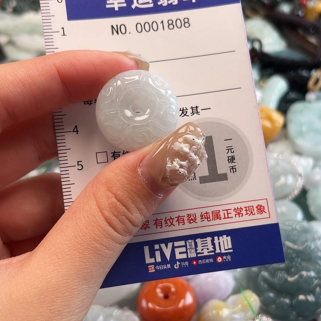 翡翠未镶嵌颈饰1808