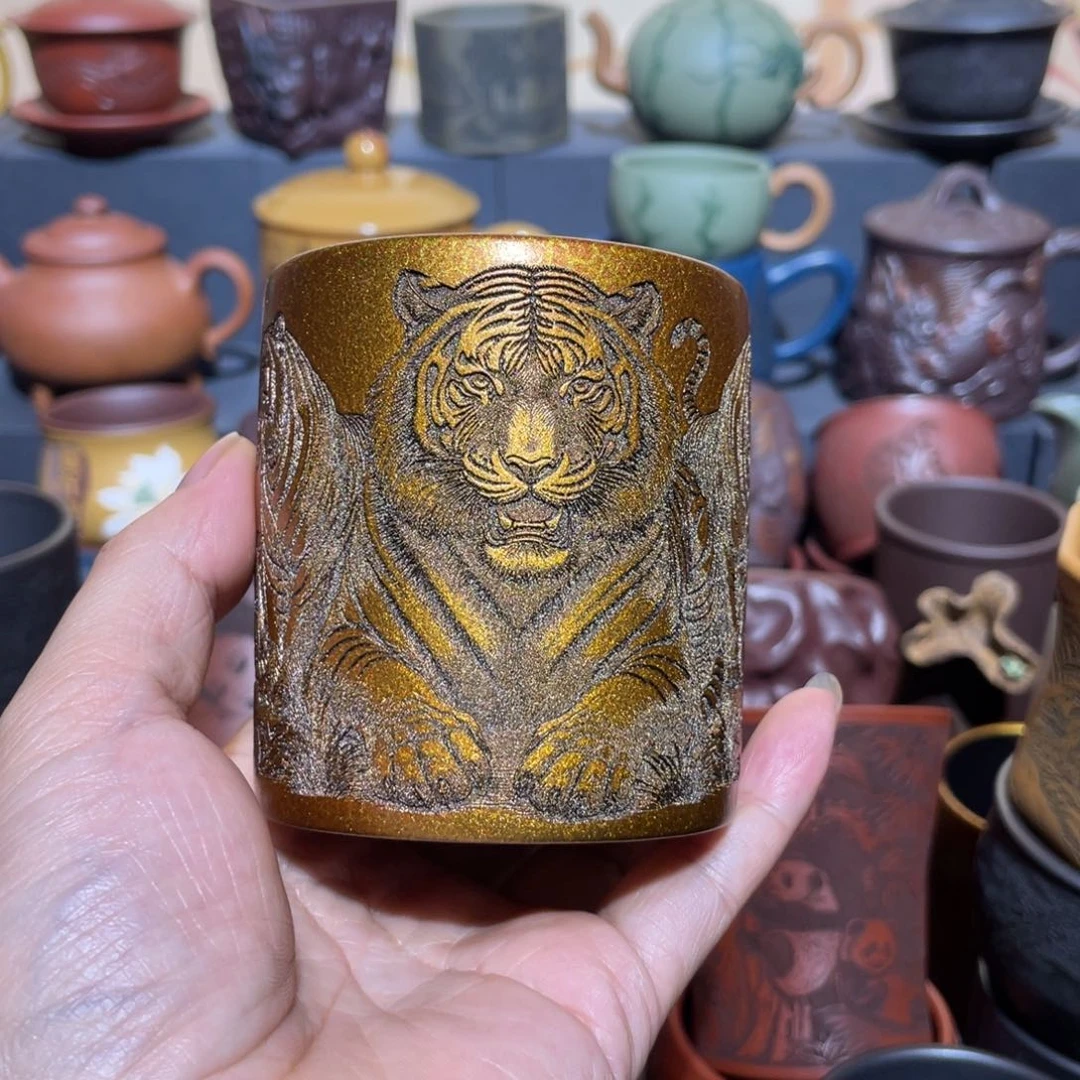原矿紫砂手工主人杯