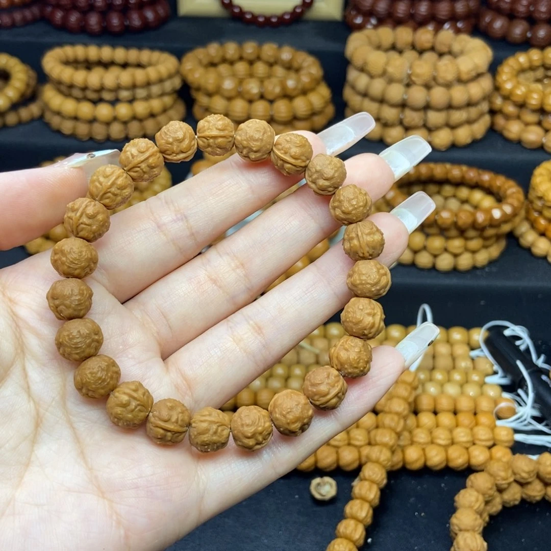 开***点猴头核桃手串小蟾王两条手串