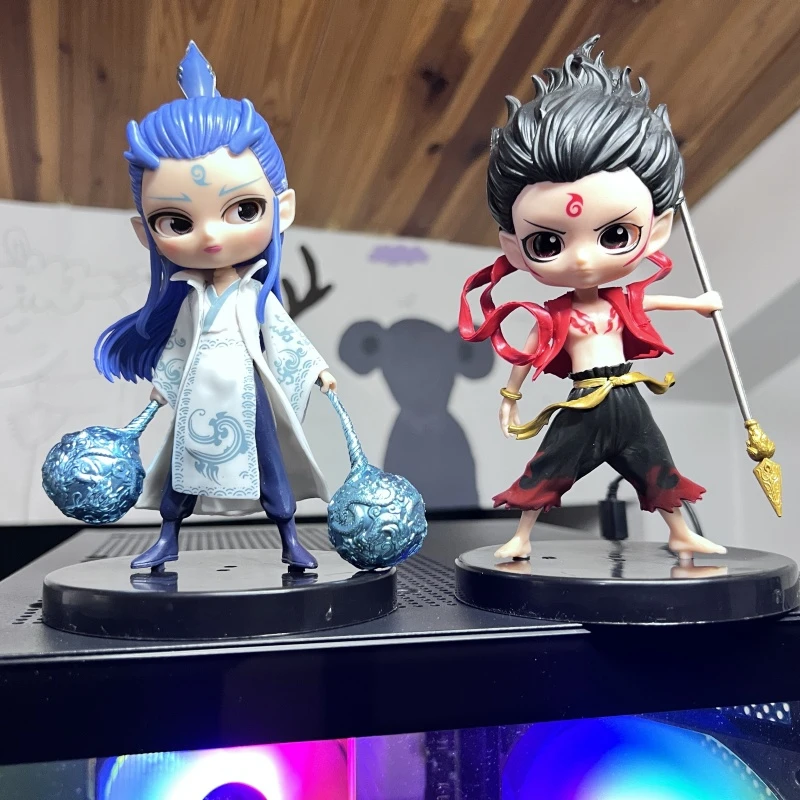 Q版动漫哪吒魔童闹海电影周边手办敖丙摆件模型新品人偶公仔盲盒
