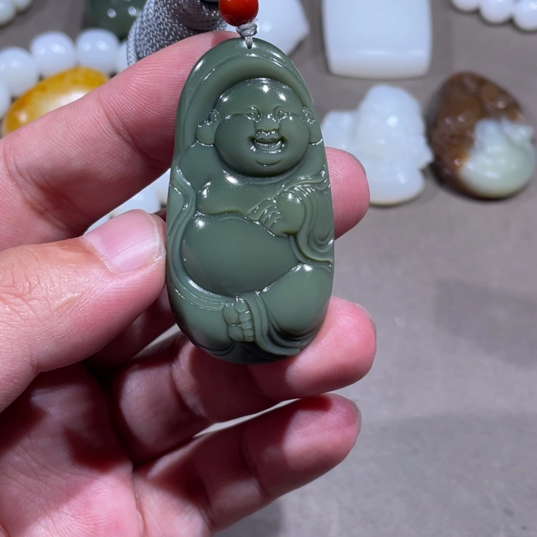 和田玉未镶嵌挂件