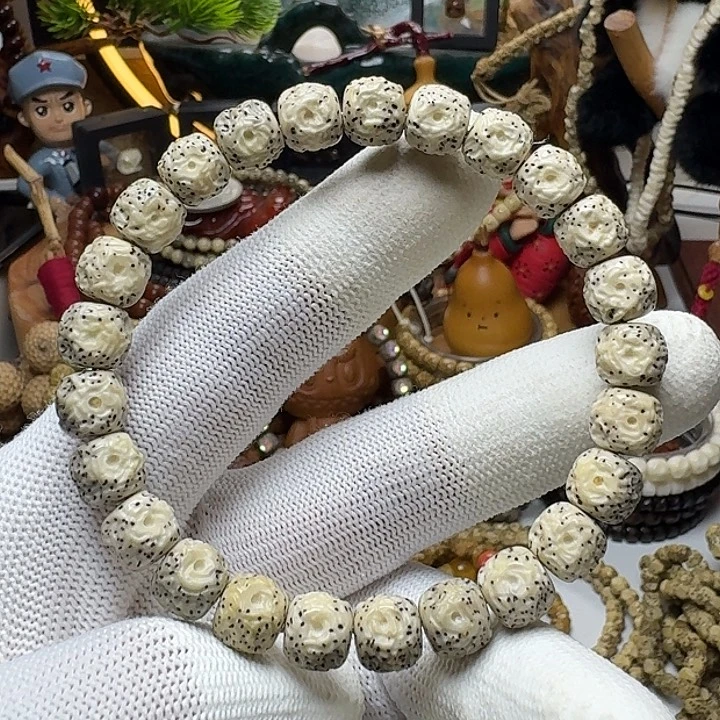 手串星月菩提7号车尺寸9.8石玉战损单圈