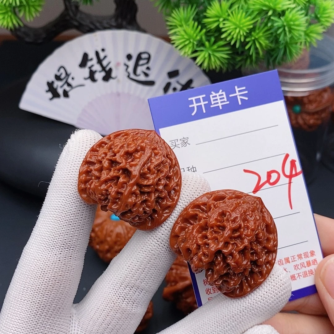 文玩核桃把件36百花山204