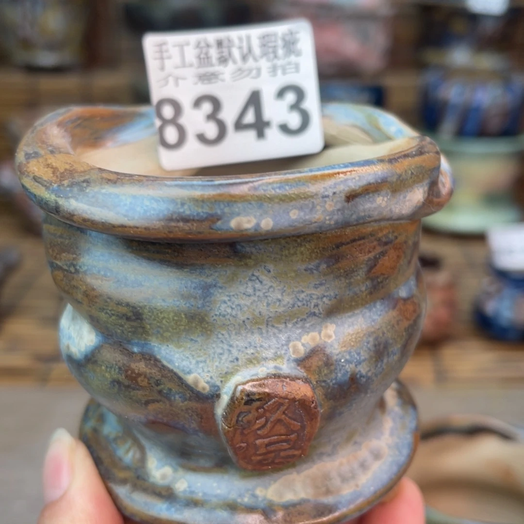 手工花盆默认瑕疵完美者勿拍