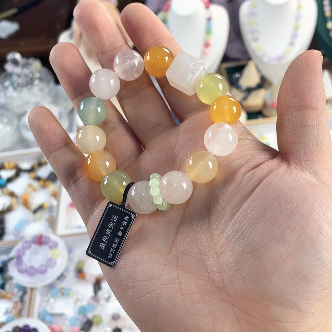 银S925镀金镶嵌手链水晶