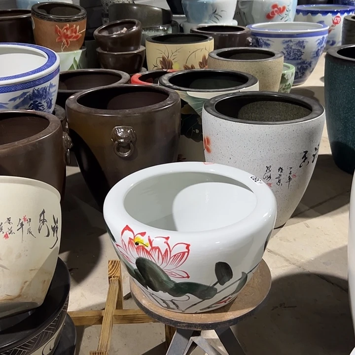 沐***ଳ景德镇陶瓷鱼缸直径40高度23.5