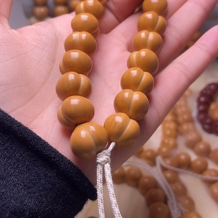 猴头核桃手串15尺寸镜面柯基屁桃手持全品无暇