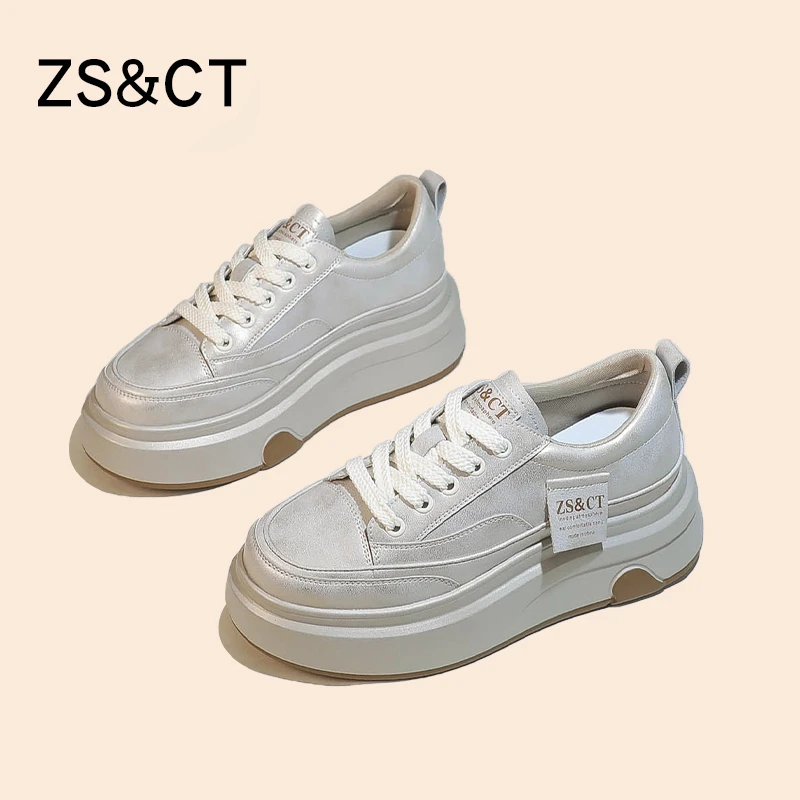 X1975厚底增高6.5CM低帮鞋2024春季新潮流软底休闲运动气质女鞋