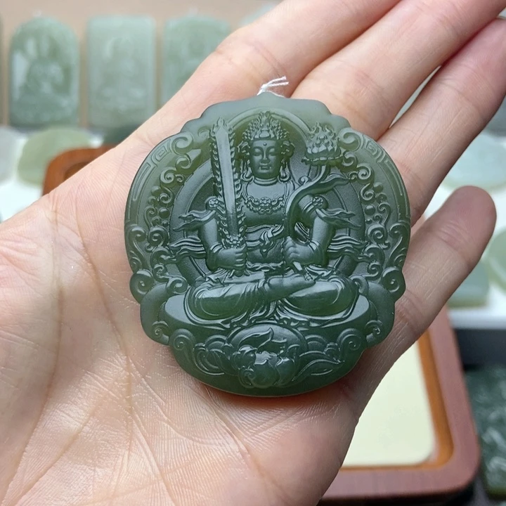 和田玉未镶嵌颈饰时***~