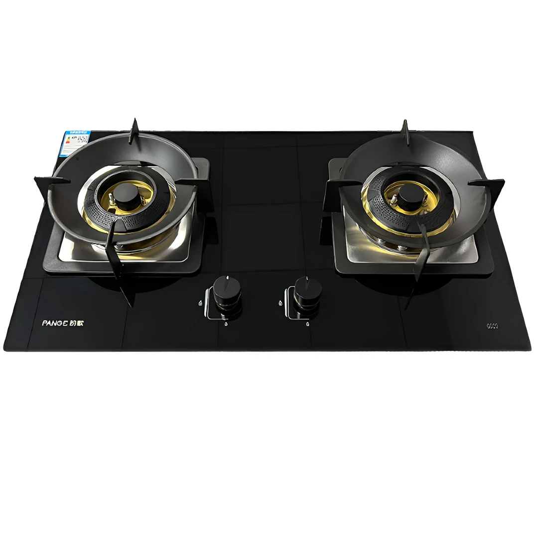 【盼歌GS29】全铜炉头家用猛火双灶防爆玻璃两用天然气燃气灶具