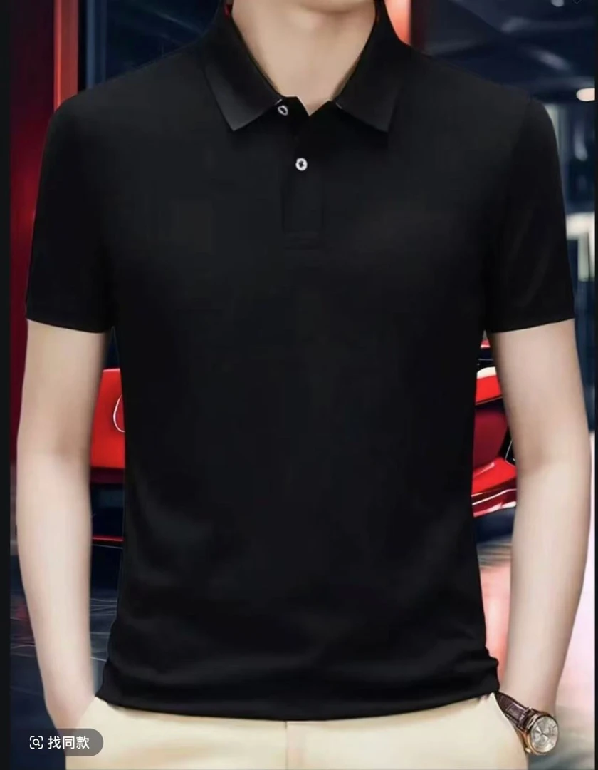 （迪）男士轻奢时尚冰丝poLo衫