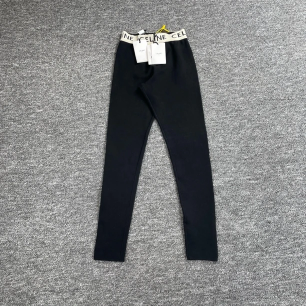 全新未使用 Celine/思琳 8425/松紧裤腰紧身休闲裤/S码/全新带吊