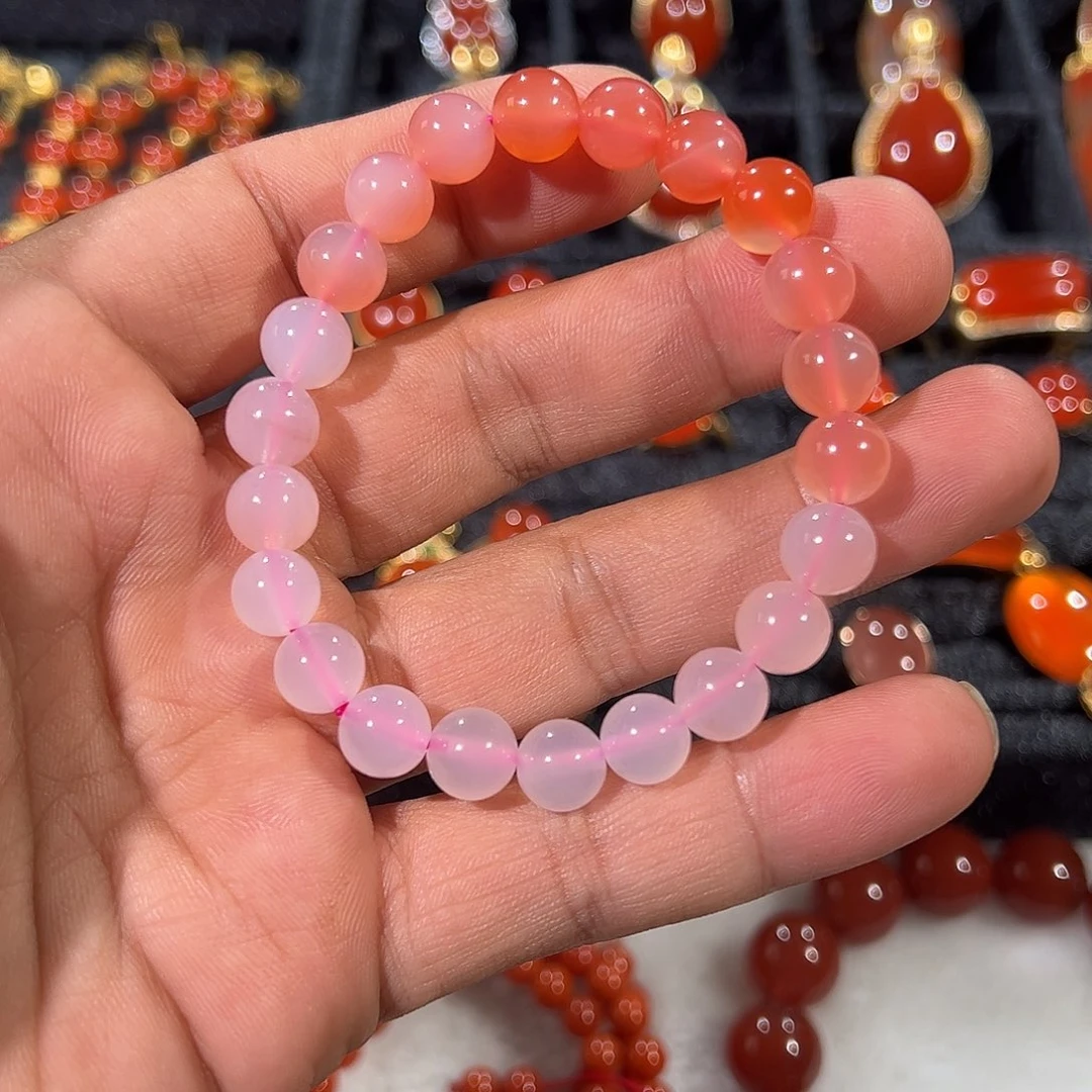 萌***萌南红玛瑙未镶嵌手链