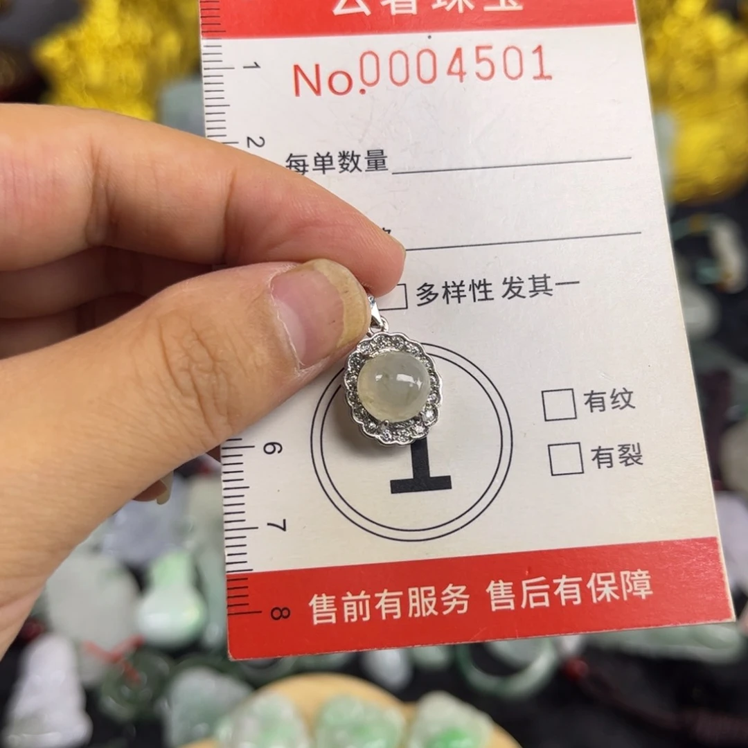 翡翠未镶嵌吊坠(赠链)30