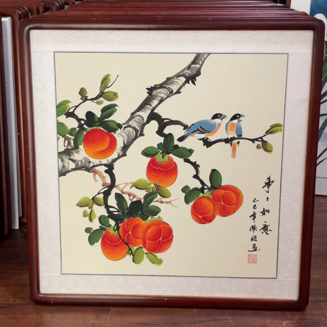 国画带框尺寸63*63厘米