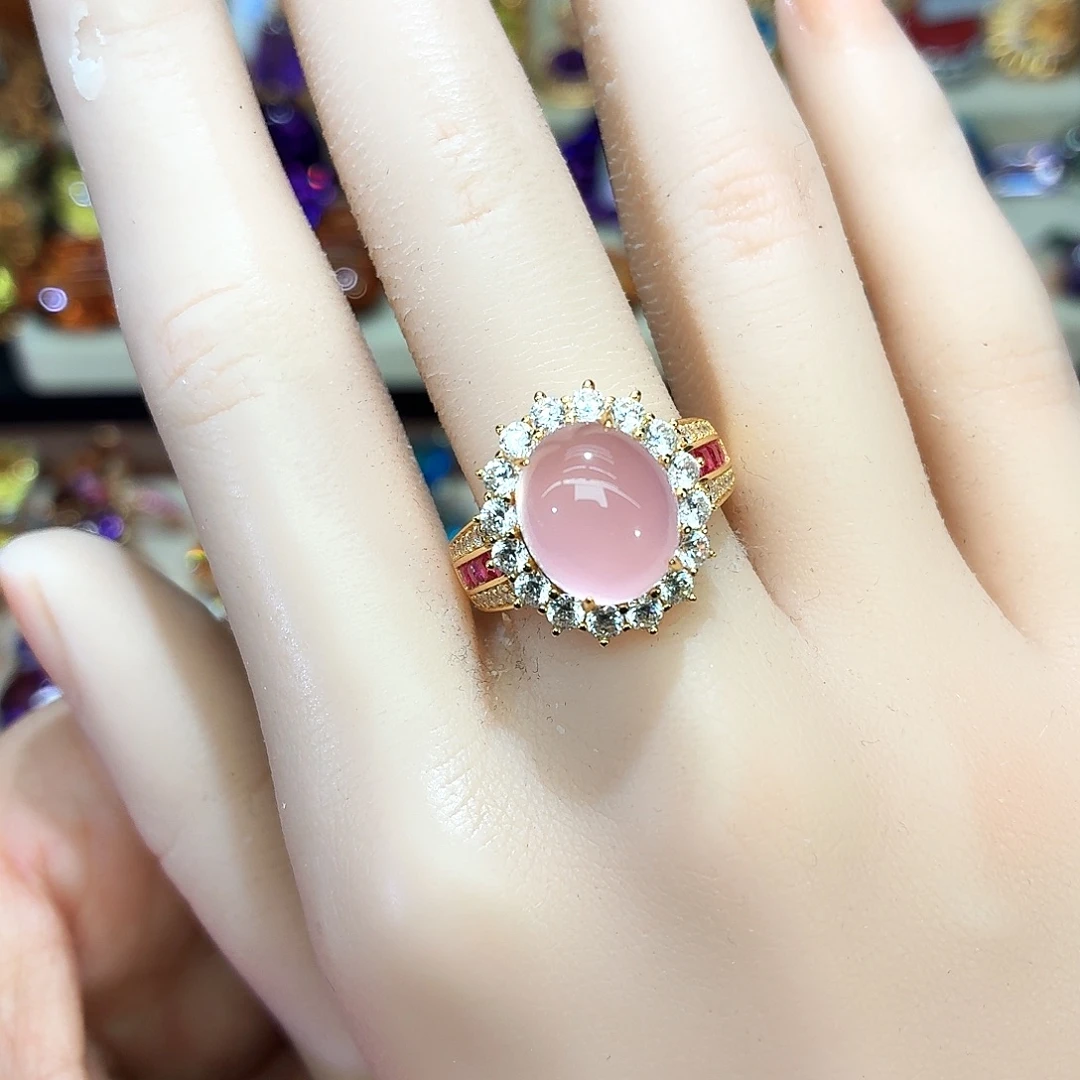 银S925镶嵌水晶戒指