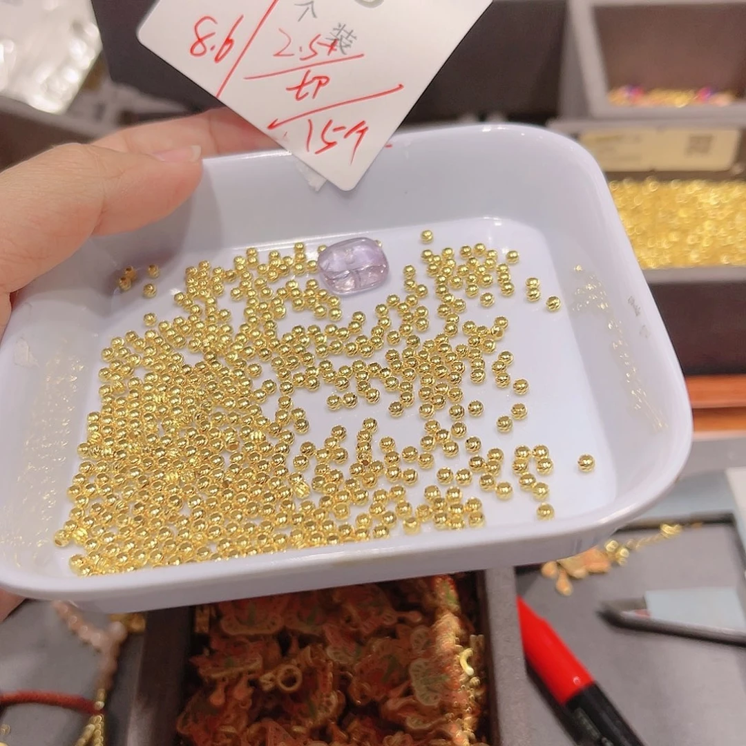 紫晶珠宝半成品银S925镀金镶嵌75